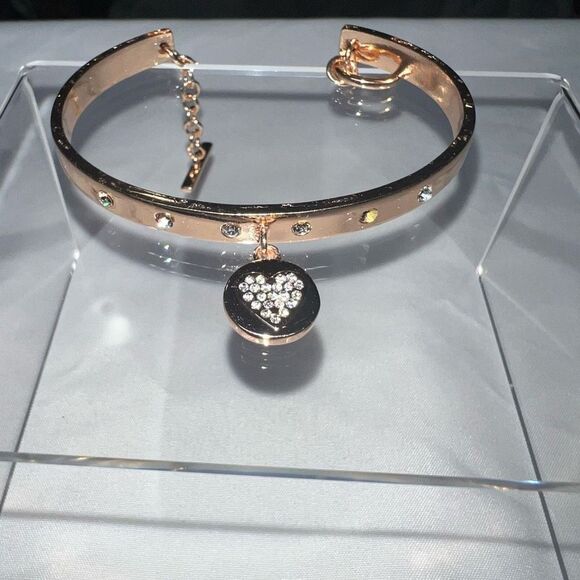 BCBGeneration Heart Dangle Charm Cuff - Picture 2 of 9